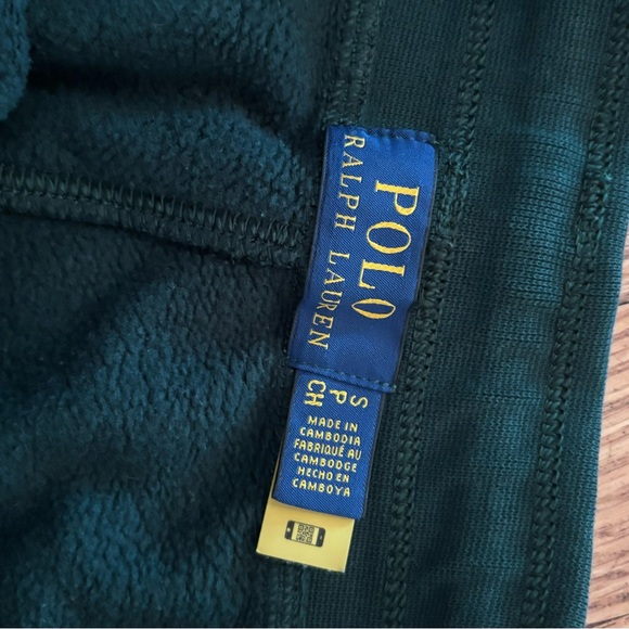 POLO RALPH LAUREN RL Athletic Fleece Sweatpants/Joggers Green Orange Pony - Picture 5 of 12